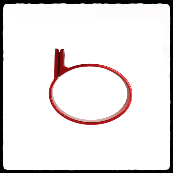 Red Oval Exhaust Clamp