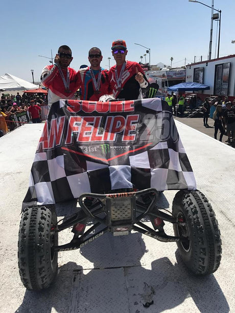 Barker's Sponsored Rider, Juan Pirrunas Dominguez Wins 2017 San Felipe 250