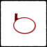 Red Oval Exhaust Clamp