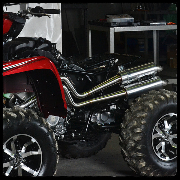 Yamaha Grizzly/Kodiak 700 Dual Exhaust System for 2014-2025 Models