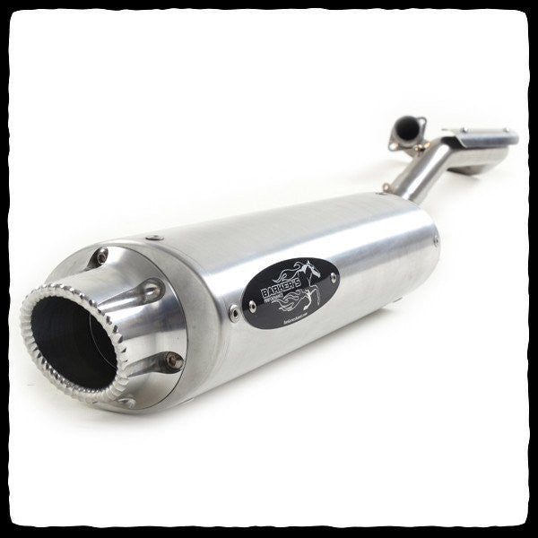 Barker's Kawasaki KFX 400 Single Exhaust Can & Head Pipe Assembled