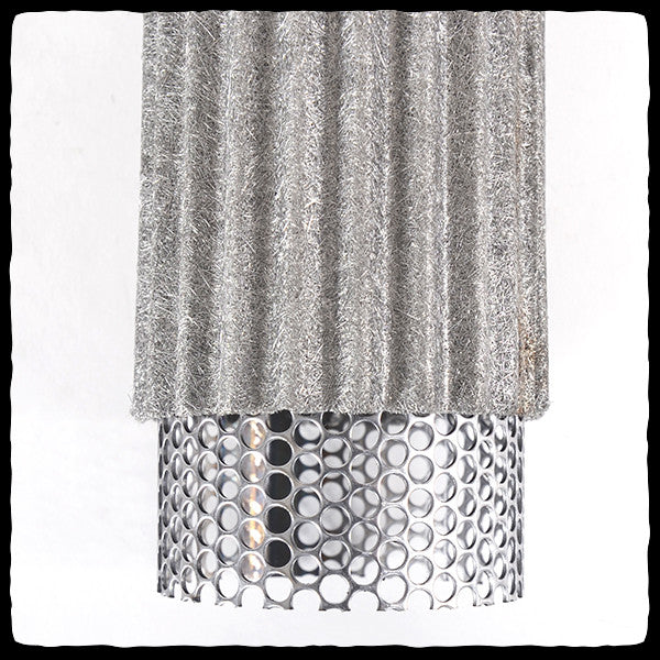 Barker's Performance Complete Muffler Repack Kit - Inner Core Baffle sticking out of High Temp Stainless Steel Fiber Wool Mat