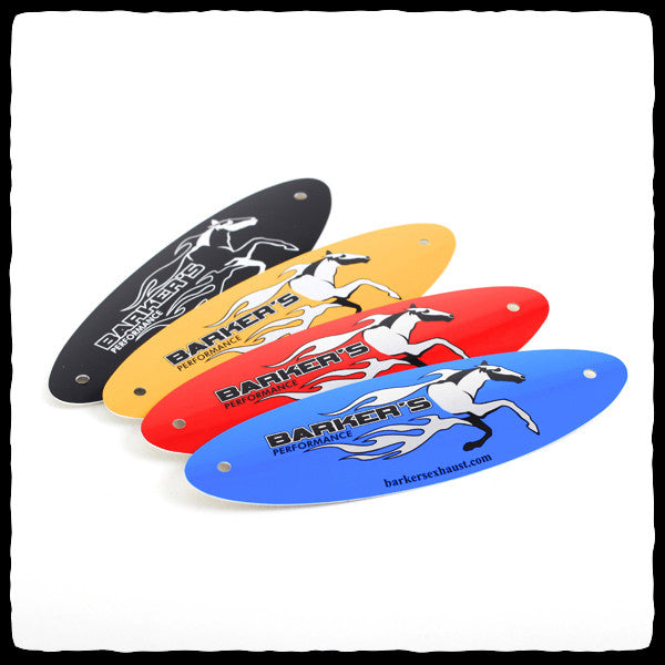 Barker's Exhaust Replacement Tags