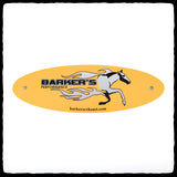 Yellow Barker's Exhaust Replacement Tag