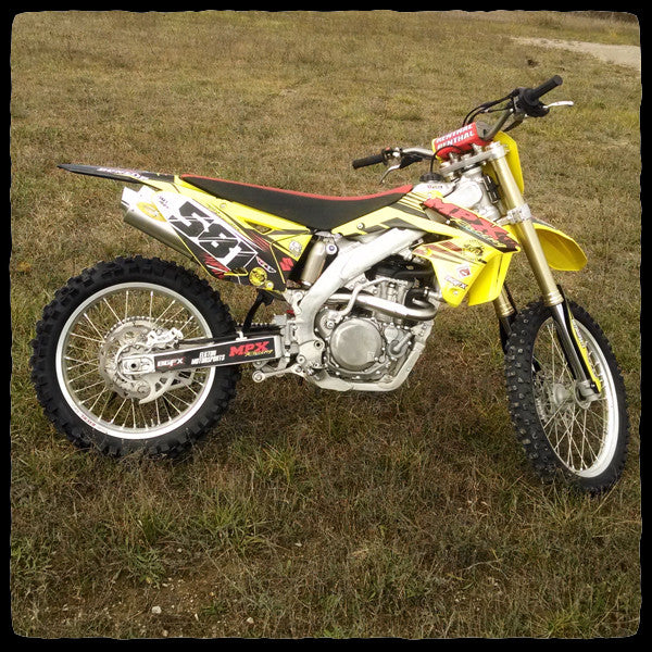 Suzuki RM-Z450 Full Single Exhaust System for 2011-2014 Models