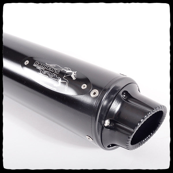 Barker's Maverick Exhaust with Black Tag