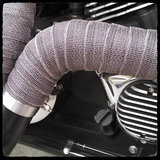 Black DEI EXO Exhaust Wrap on Victory Hammer