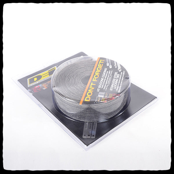 DEI EXO Series Black Exhaust Wrap in Packaging - Diagonal
