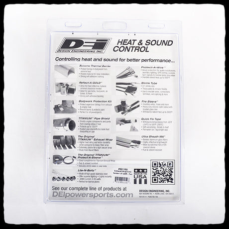 DEI EXO Series Exhaust Wrap in Packaging - Back