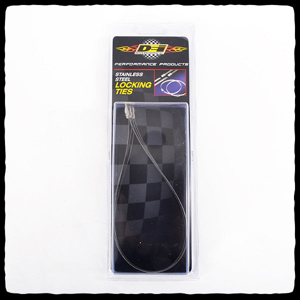 DEI Stainless Steel Locking Ties in Packaging - Barker's Performance - Front