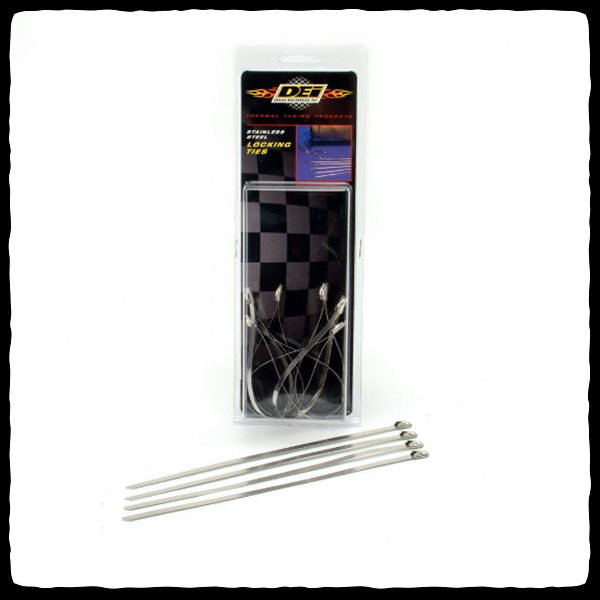 DEI Stainless Steel Locking Ties with Packaging