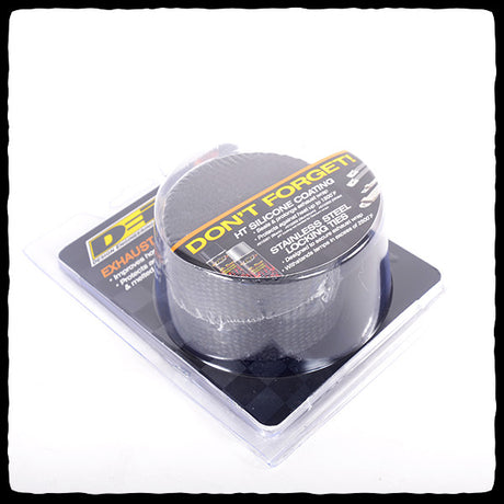 DEI Standard Black Exhaust Wrap in Packaging - Diagonal