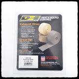 DEI Standard Tan Exhaust Wrap in Packaging - Back