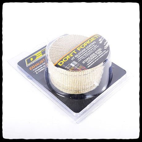 DEI Standard Tan Exhaust Wrap in Packaging - Diagonal