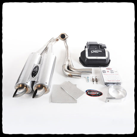 EHS Racing Big 3 Package for 2014-2015 Grizzly 700 - Front with DEI and Cans on Side