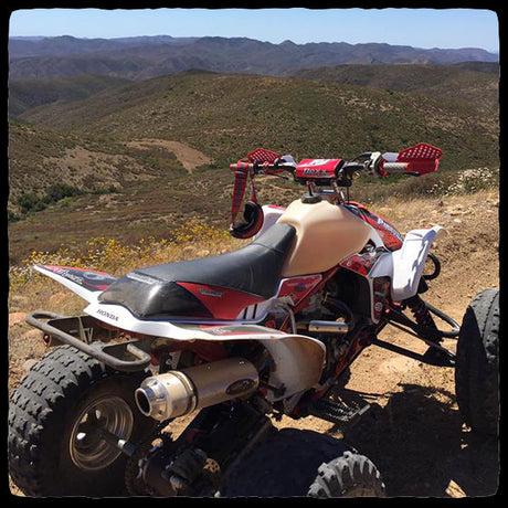Ivan Perez - Barker's Exhaust TRX 450 Desert Mountain Shot - Pre-Run Baja 500